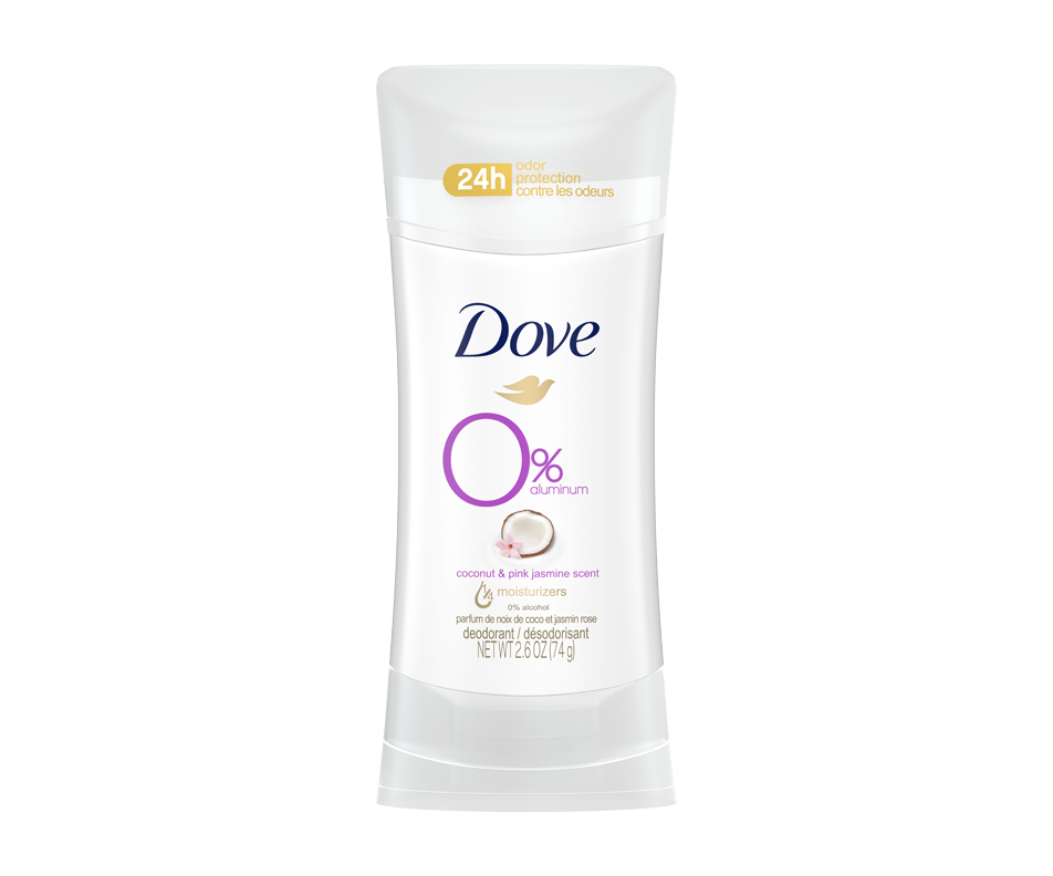 Coconut and Pink Jasmine Deodorant 0 Aluminum, 74 g Dove