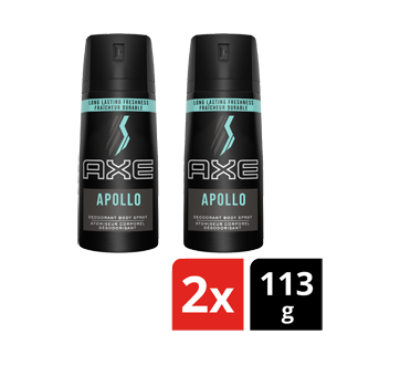 Image of product Axe - Deodorant Body Spray Apollo, 2 x 113 g