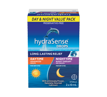 Image of product HydraSense - HydraSense Day & Night Eye Drops, 2 x 10 ml