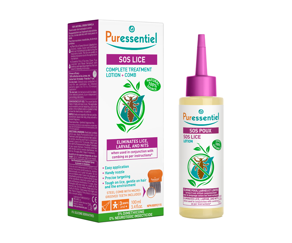 SOS Lice Lotion + Comb, 100 ml Puressentiel Lice Jean Coutu
