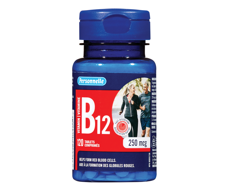 Vitamin B12, 120 units Personnelle Vitamin B Jean Coutu