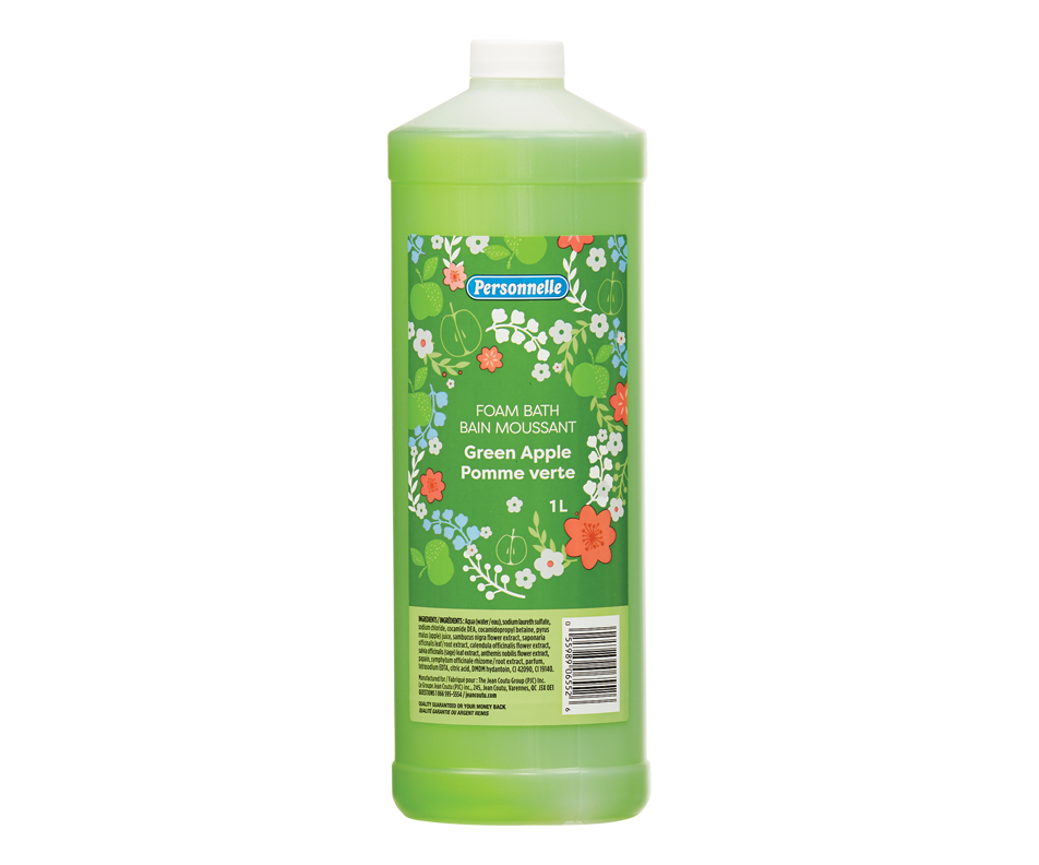 Foam Bath, Green Apple Personnelle Bath salts, oils and bubble bath Jean Coutu