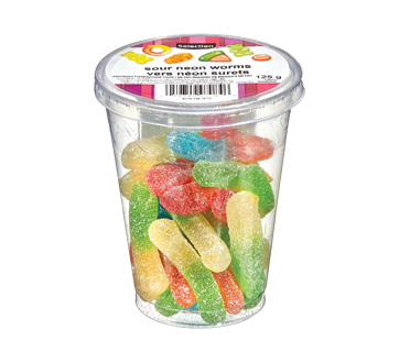 Sour Neon Worms, 125 g