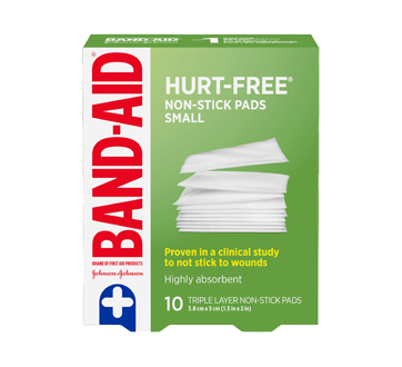 Sterile Hurt-Free Non-Stick Pads Small, 10 units