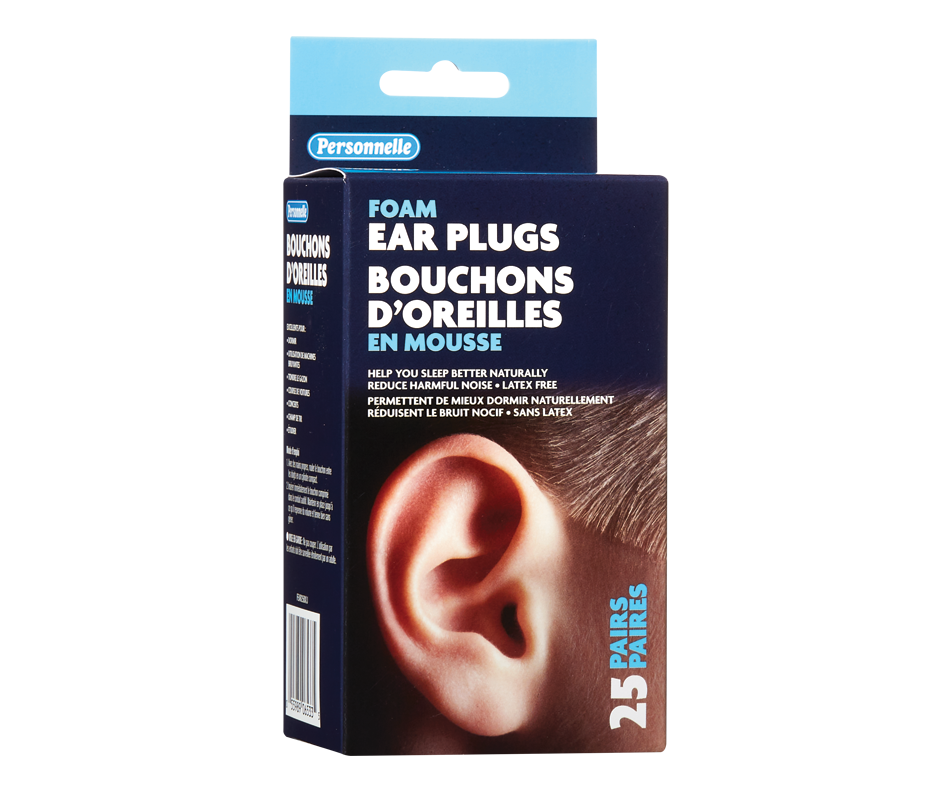 Foam Ear Plugs, 25 units Personnelle Wipes, Ear Plugs and Others