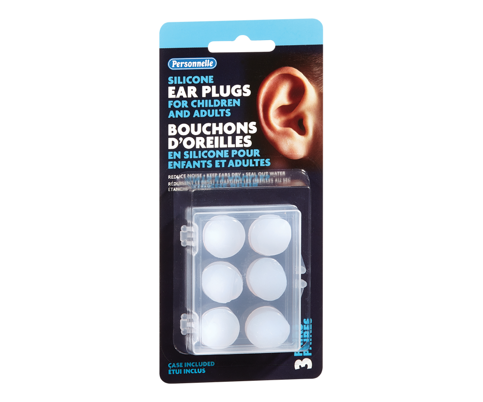 Silicone Ear Plugs for Children and Adults, 3 units Personnelle
