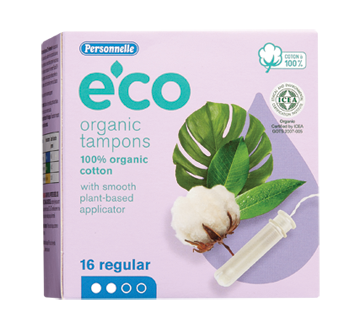 Eco Organic Tampons, 16 units, Regular