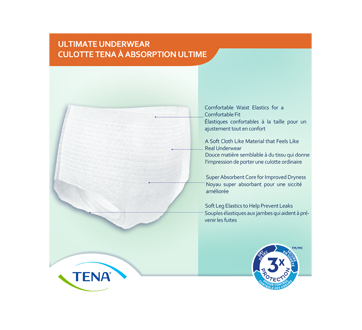 Image 4 of product Tena - Unisex Incontinence Underwear Ultimate Absorbency, 10 units, Extra Extra Large
