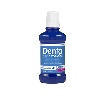 Image of product Denta - Peroxide Antiseptic Mouth Sore Rinse, 240 ml, Fresh Mint