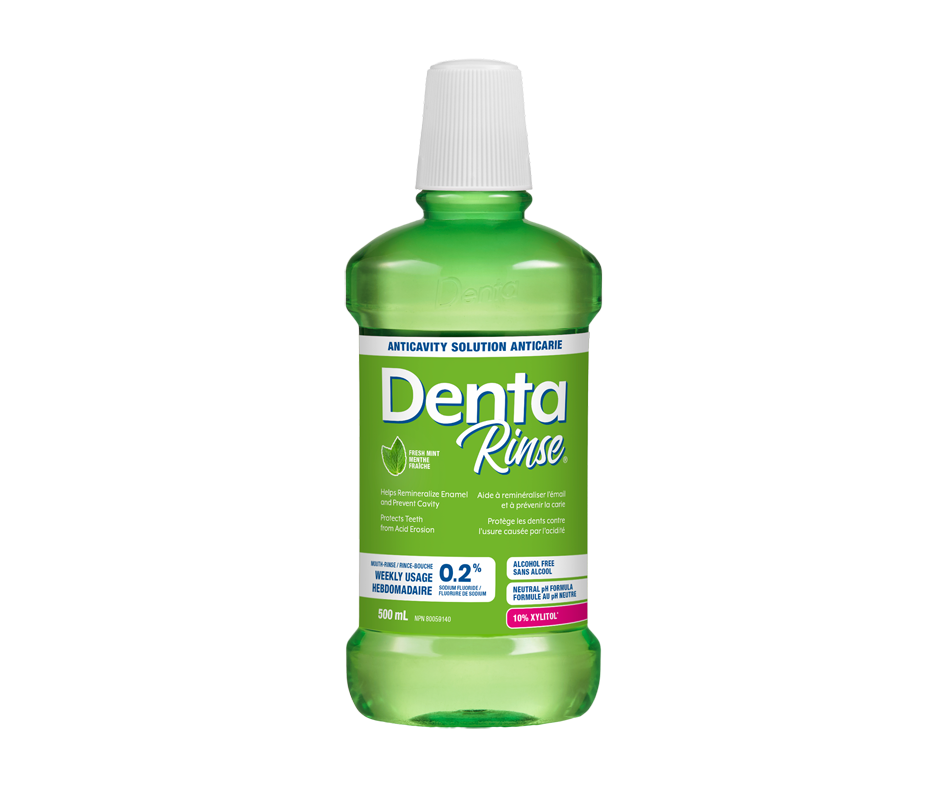 Denta Rinse Pro Mouth-Rinse anti-caries, 500 ml, Fresh Mint – Denta ...