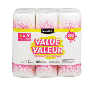 Image of product Selection - Value Paper Towels, 6 units