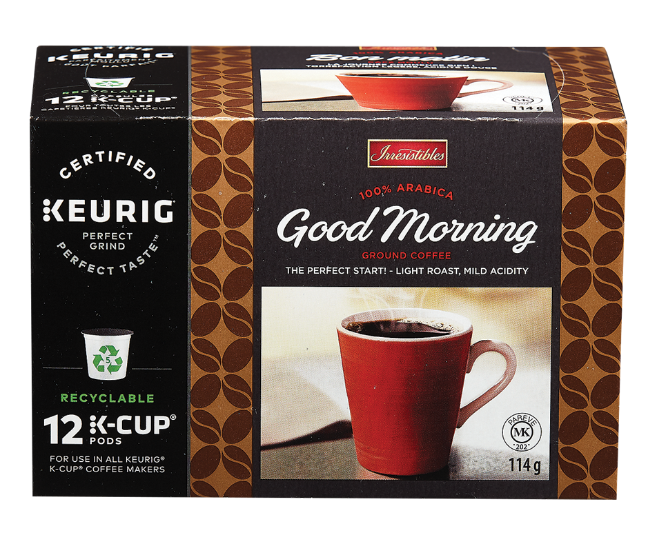Keurig Good Morning Coffee, 12 units Irresistibles Coffee Jean Coutu