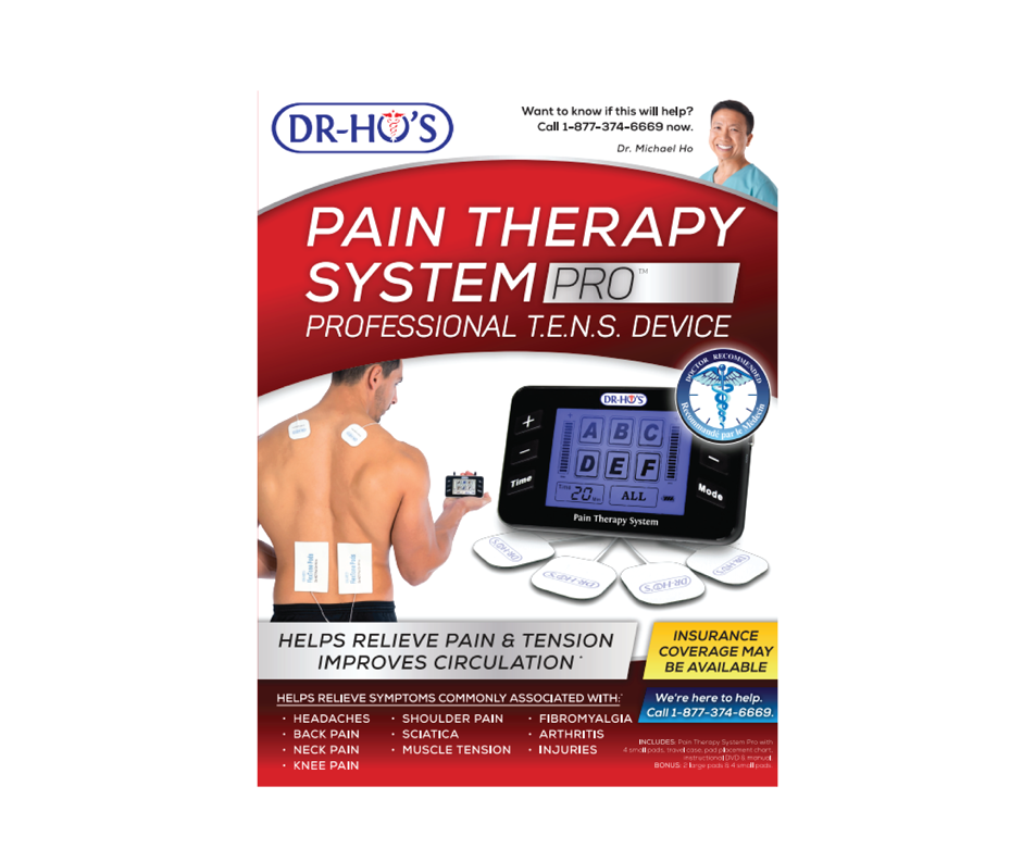 Pain Therapy System Pro Professional T.E.N.S Device, 1 unit DrHo's