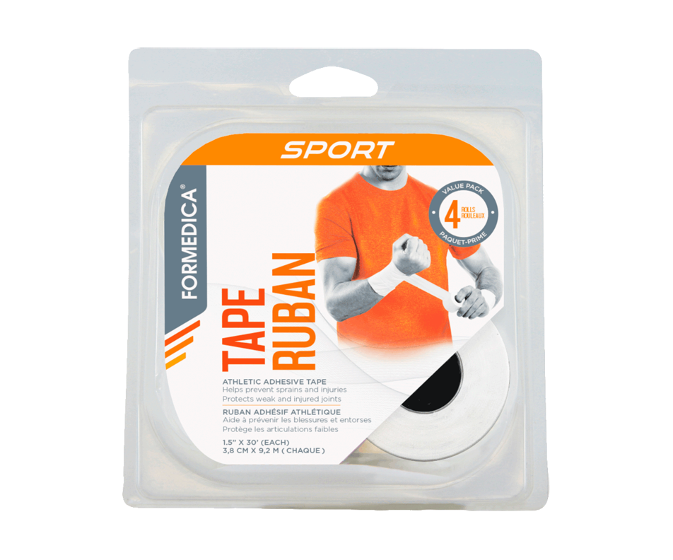 Athletic Adhesive Tape, 4 units, White Formedica Orthopedics Jean