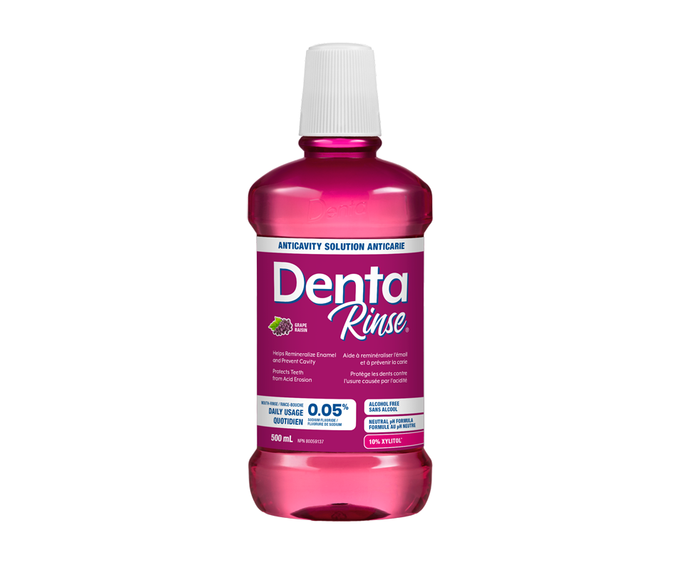 Rinse Anticavity MouthRinse With 0.05 Sodium Fluoride, 500 ml, Grape