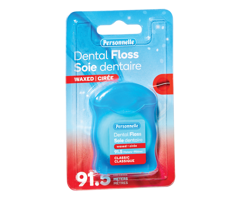 Dental Floss Waxed, 91.5 m Personnelle Dental floss Jean Coutu