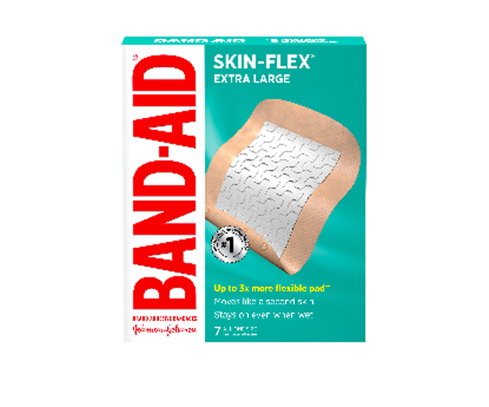 Skin Flex Adhesive Bandages, Extra Large, 7 units BandAid Wellness Jean Coutu