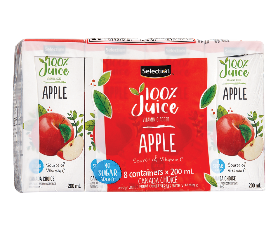 Apple Juice from Concentrate, 8 X 200 ml Selection Fruit juice