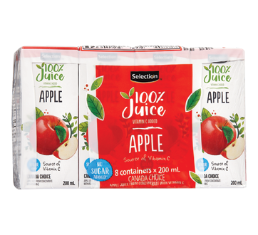Apple Juice from Concentrate, 8 X 200 ml