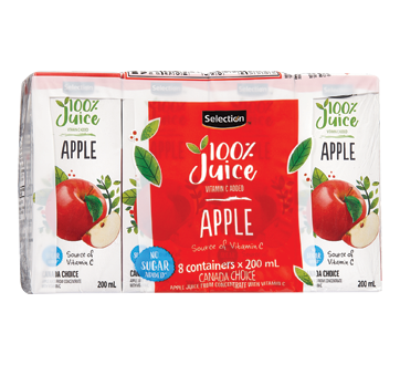 Apple Juice from Concentrate, 8 X 200 ml