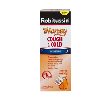 Image of product Robitussin - Honey Cough & Cold Syrup Nighttime, 230 ml