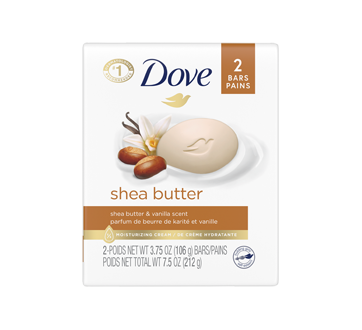 Image of product Dove - Purely Pampering Shea Butter and Warm Vanilla Beauty Bar, 2 units