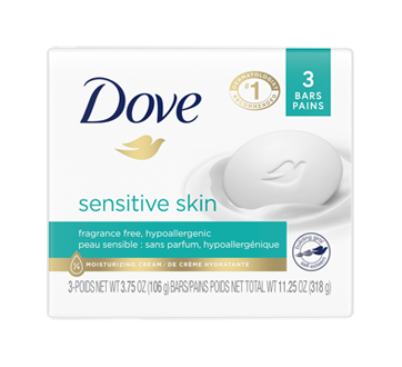 Image of product Dove - Sensitive Skin Beauty Bar, 3 units