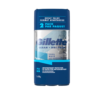 Image of product Gillette - Advanced Clear Gel Antiperspirant and Deodorant, 2 x 108 g, Cool Wave