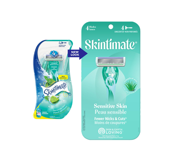 Image 2 of product Skintimate - Disposable Razor for Women, Sensitive Skin, 4 units