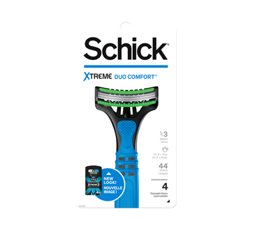 Image 1 of product Schick - Xtreme 3 DuoComfort, Men Disposable Razors with 3 Flexible Blades, 4 units