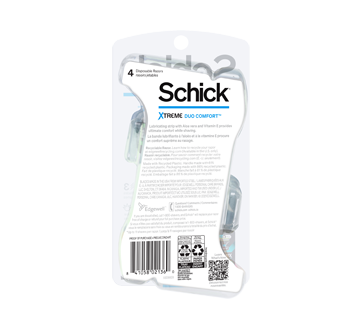 Image 2 of product Schick - Xtreme 3 DuoComfort, Men Disposable Razors with 3 Flexible Blades, 4 units