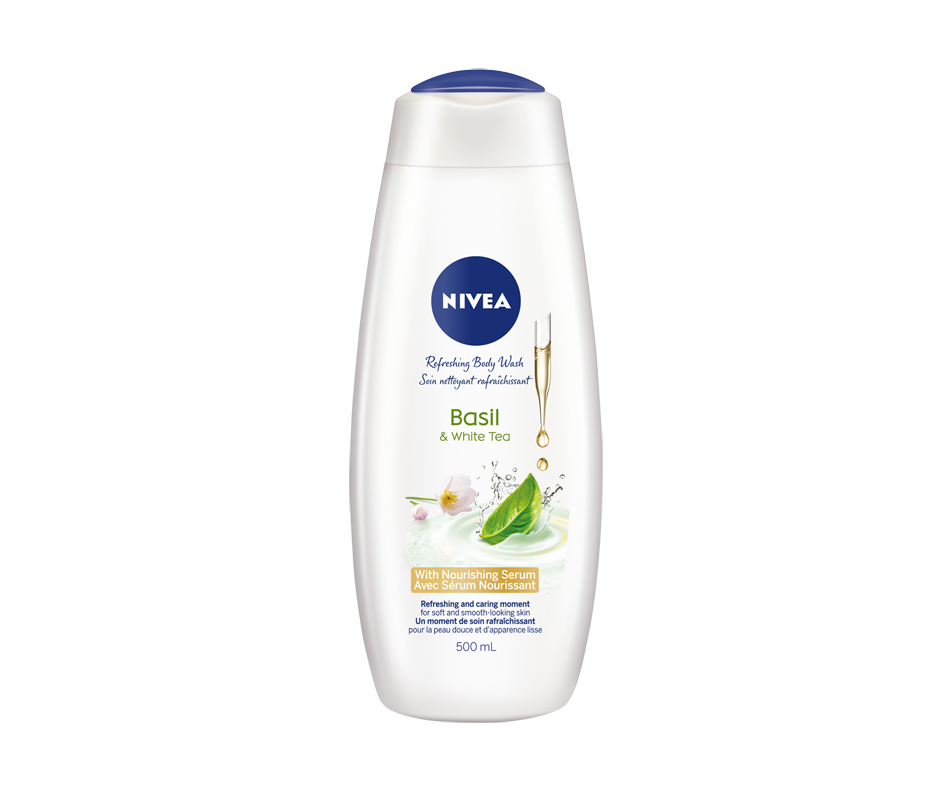 Refreshing Body Wash, Basil & White Tea, 500 ml Nivea Body wash and