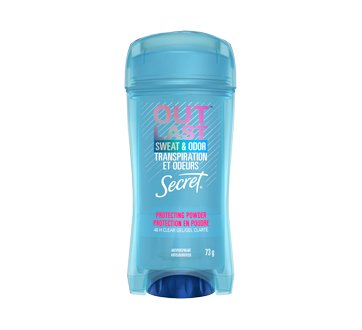 Outlast Sweat & Odor Clear Gel Women's Antiperspirant Deodorant, 73 g, Powder Scent