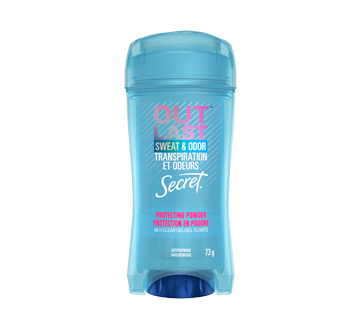 Outlast Sweat & Odor Clear Gel Women's Antiperspirant Deodorant, 73 g, Powder Scent