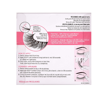 Image 2 of product Kiss - Lash Couture Luxtensions Strip Lashes, Royal Silk, 1 unit