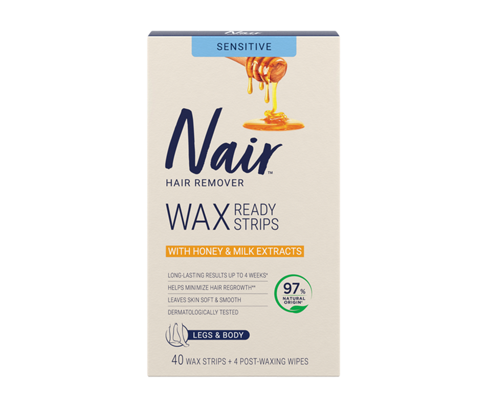 Wax ReadyStrips Legs & Body, 40 units Nair Wax hair removal Jean