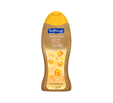 Image of product SoftSoap - Lustrous Glow Exfoliating Body Wash, 591 ml, Amber & Honey