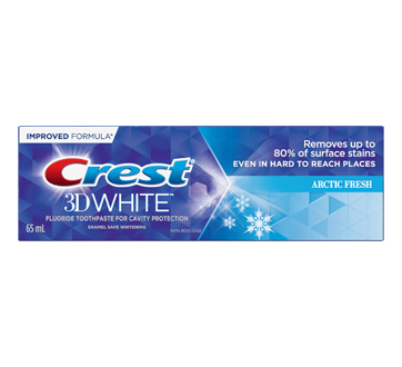 3D White Whitening Toothpaste, 65 ml, Arctic Fresh