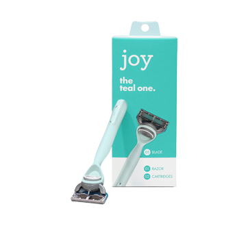 The teal one Razor, Handle + 2 razor blade refills, 2 units