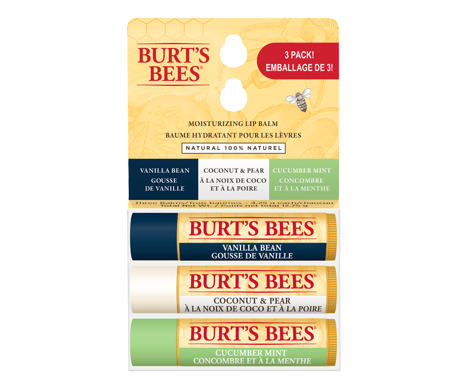 100 Natural Moisturizing Lip Balm, Assorted Flavours with Fruit