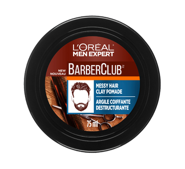 Men Expert Barberclub Messy Hair Clay Pomade, 75 ml – L'Oréal Paris : Hair styling | Jean Coutu Men Expert Barberclub Messy Hair Clay Pomade, 75 ml – L'Oréal Paris : Hair styling | Jean Coutu