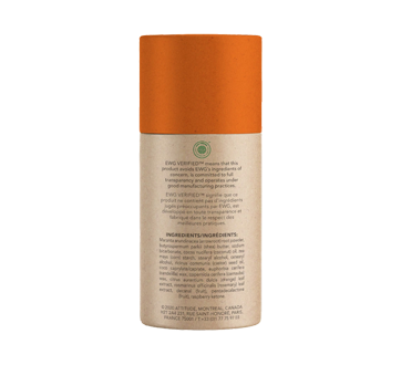 Image 2 of product Attitude - Super leaves Plastic-Free Natural Deodorant, 85 g, Orange Leaves