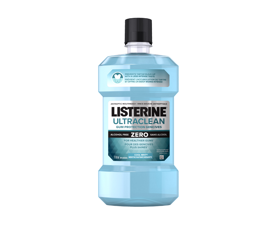 Antiseptic Mouthwash, Cool Minth, 1 L Listerine Mouthwash Jean Coutu