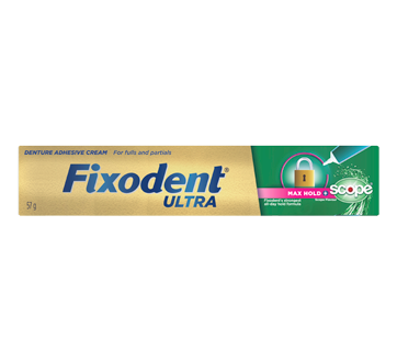 Image of product Fixodent  - Fixodent Ultra with Scope Flavour Denture Adhesive, 51 g