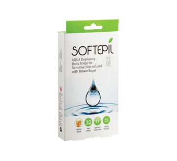 Image of product Softepil - Aqua Depilatory Body Strips, Sensitive Skin, 32 units