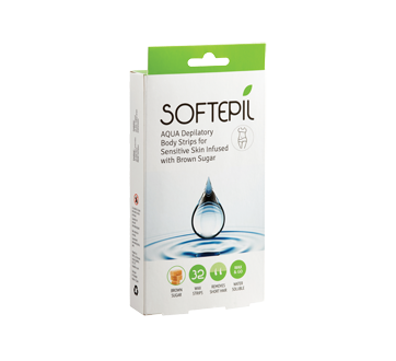 Aqua Depilatory Body Strips, Sensitive Skin, 32 units