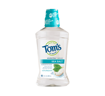 Image of product Tom's of Maine - Sea Salt Natural Mouthwash, 473 ml, Refreshing Mint