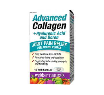 Image of product Webber Naturals - Webber Naturals Advanced Collagen + Hyaluronic Acid and Boron, Mini Caplets, 40 units