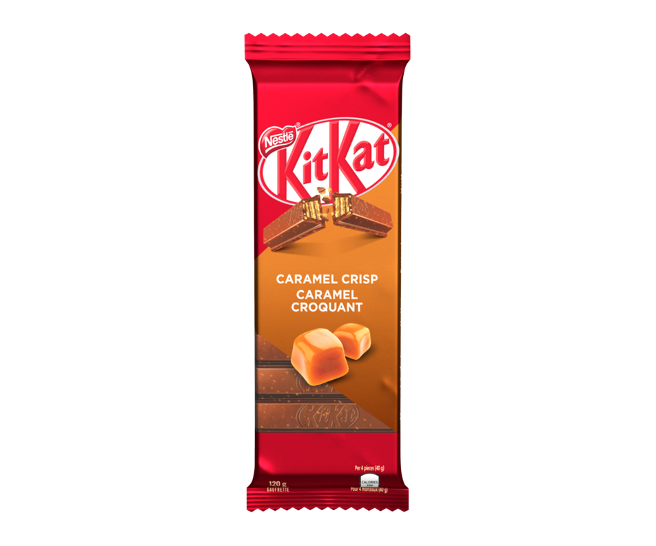 Kit Kat Tablet, Caramel Crisp, 120 g Nestlé Family size Jean Coutu