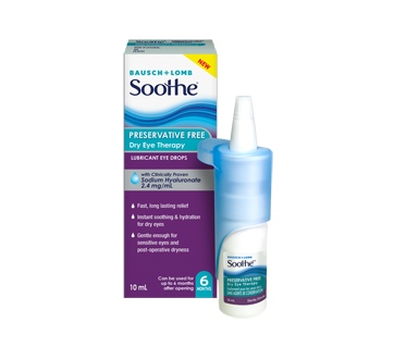 Image 1 of product Bausch and Lomb - Soothe Preservative Free Dry Eye Therapy, 10 ml